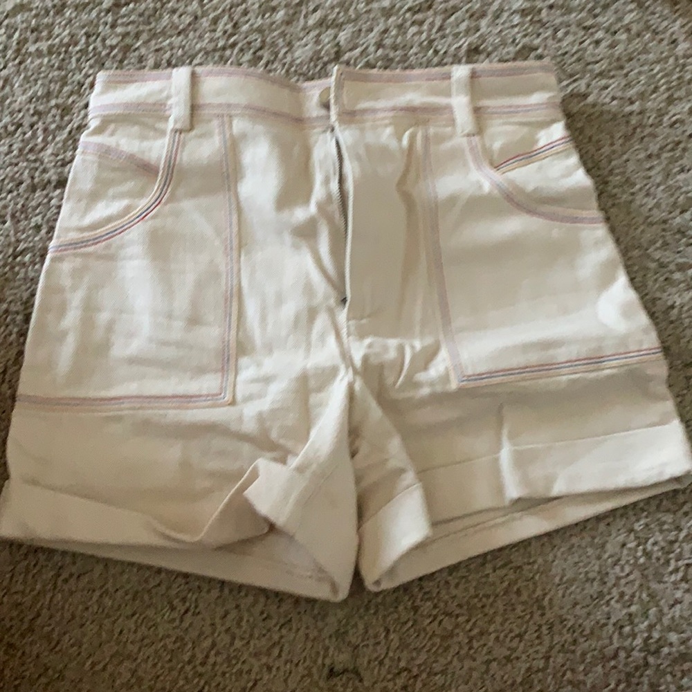 madewell shorts with detailing